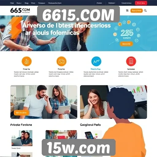 Novas funcionalidades interativas no site 6615.COM